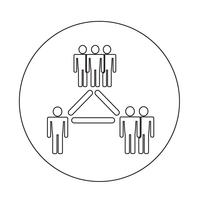 people network icon vector