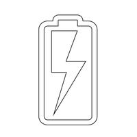 Sign of battery icon vector