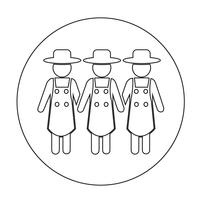 Sign of Farmer Icon vector