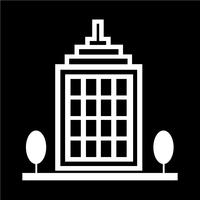 Icono de signo de edificio vector