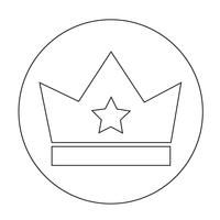 Icono de signo de corona vector
