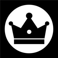 Sign of Crown icon vector