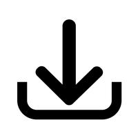 Sign of download icon vector