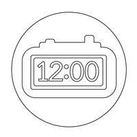 Sign of Time icon vector