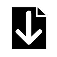 Sign of download icon vector