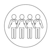 Sign of People Icon vector