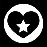 Sign of Heart icon vector