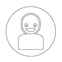 Icono de signo de personas vector