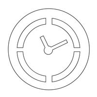 Icono de signo de tiempo vector