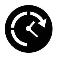 Icono de signo de tiempo vector
