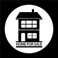 Home For Sale icon vector