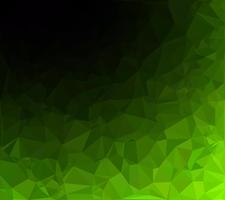 Fondo de mosaico poligonal verde, plantillas de diseño creativo vector