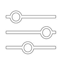 Sign of control icon vector