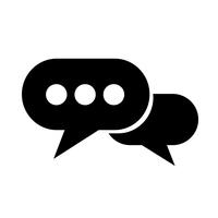 Speech bubble icon vector