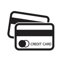 credit card icon vector