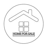 Home For Sale icon vector