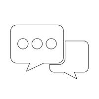 Speech bubble icon vector