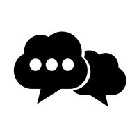 Speech bubble icon vector