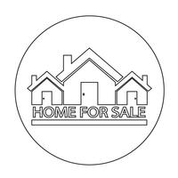 Home For Sale icon vector