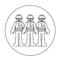 Worker People Icon vector