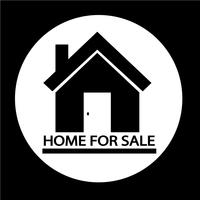 Home For Sale icon vector