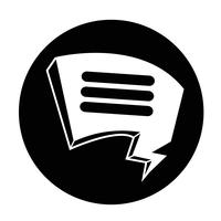 Speech bubble icon vector