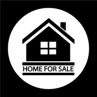 Home For Sale icon vector