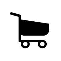 shopping cart trolley icon vector