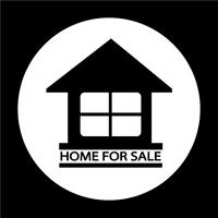 Home For Sale icon vector