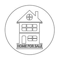 Home For Sale icon vector