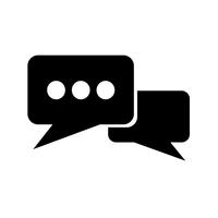 Speech bubble icon vector