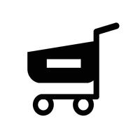 shopping cart trolley icon vector