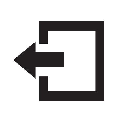 Logout sign icon