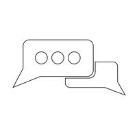 Speech bubble icon vector