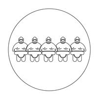 Icono de la gente de lucha de sumo vector