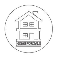 Home For Sale icon vector