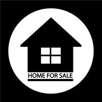 Home For Sale icon vector