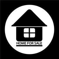 Home For Sale icon vector