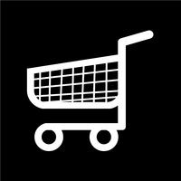 shopping cart trolley icon vector