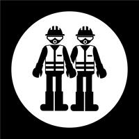 Worker People Icon vector