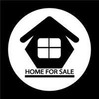 Home For Sale icon vector