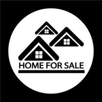 Home For Sale icon vector