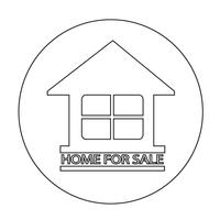 Home For Sale icon vector