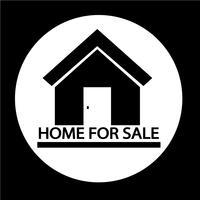 Home For Sale icon vector