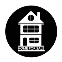 Home For Sale icon vector