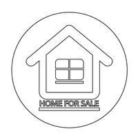 Home For Sale icon vector