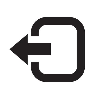 Logout sign icon