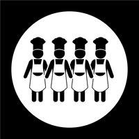 Chef people Icon vector