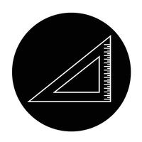 triangle ruler icon vector