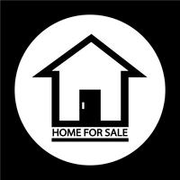 Home For Sale icon vector